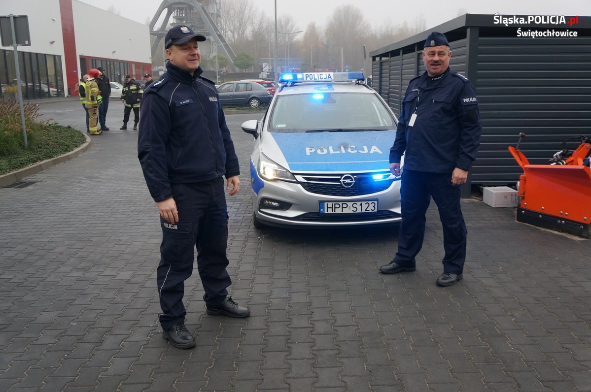 Bomba w Świętochłowicach Ćwiczenie policjantów i strażaków 7