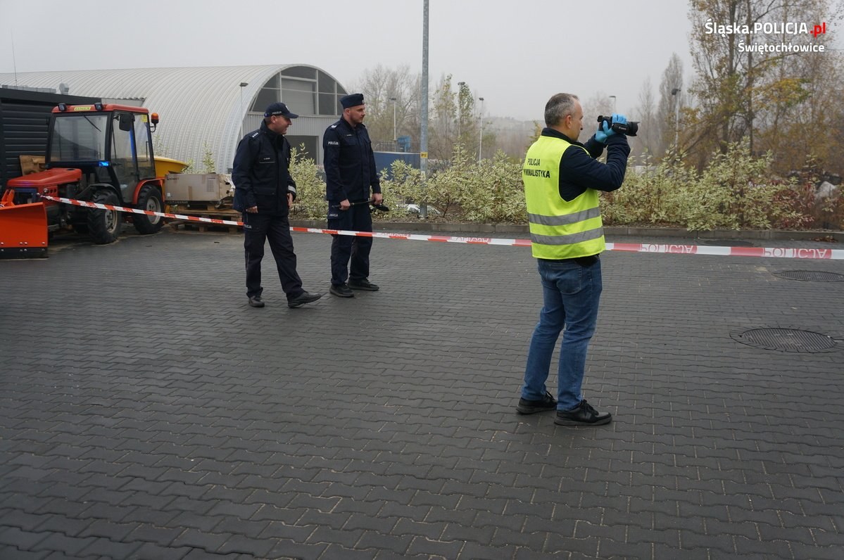 Bomba w Świętochłowicach Ćwiczenie policjantów i strażaków 8